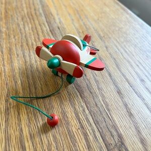 1988 Hallmark pull along plane ornament